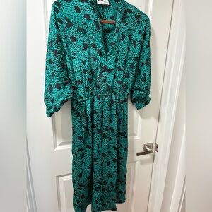 Vintage 80's Willi of California Jacquard Dress